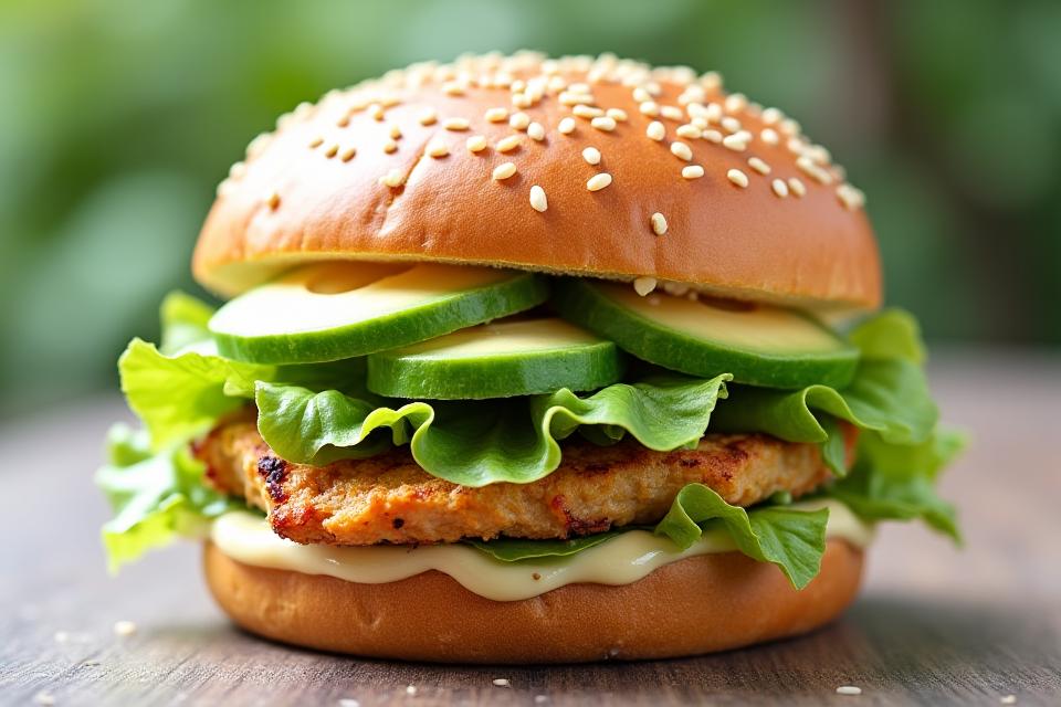 皇后チキンバーガー